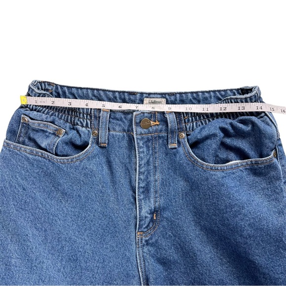 L.L. Bean Flannel Lined Original Relaxed Fit Jeans Women's Size 8 Regular - Picture 13 of 17